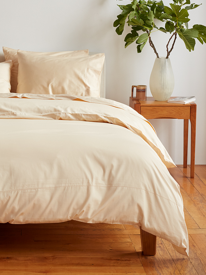 Modern Solids Cream & Two Sugars bedding set